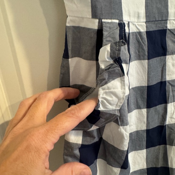 New with tags Janie and Jack gingham checkered romper ruffles 10 - Picture 3 of 10